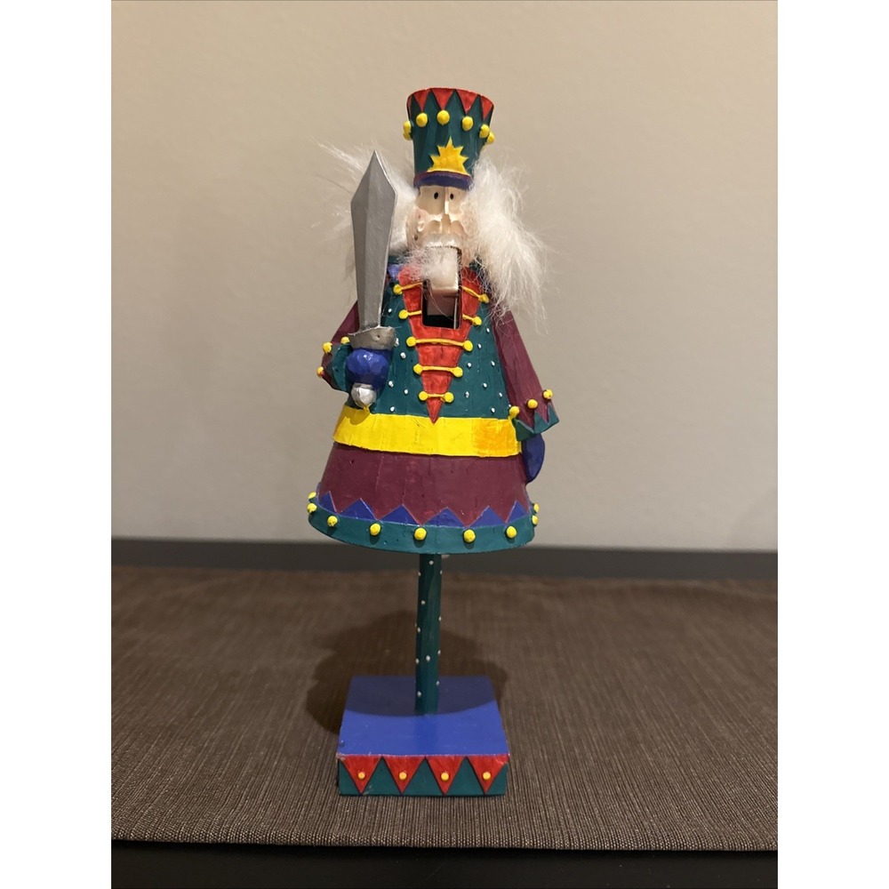 Russ Berrie Sugarplum Fantasies Nutcracker Guard 10603  9" Green Red Hat‎